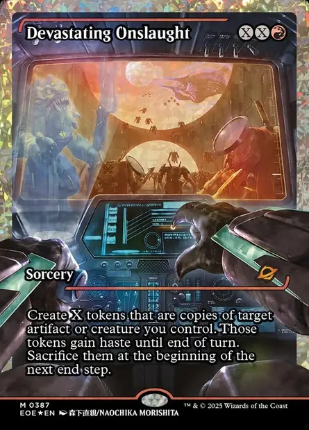 Devastating Onslaught, Magic card EOE 387 — Edge of Eternities set