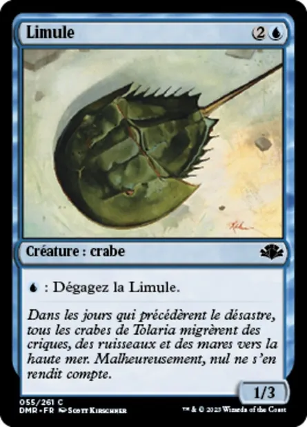 Limule, carte Magic DMR 55 — extension Dominaria Remastered