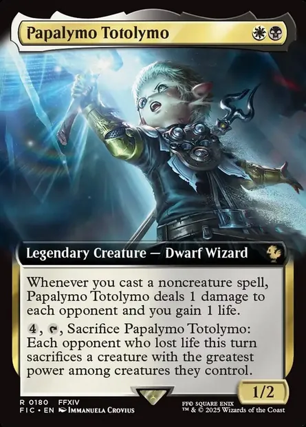Papalymo Totolymo, Magic card FIC 180 — Final Fantasy Commander set
