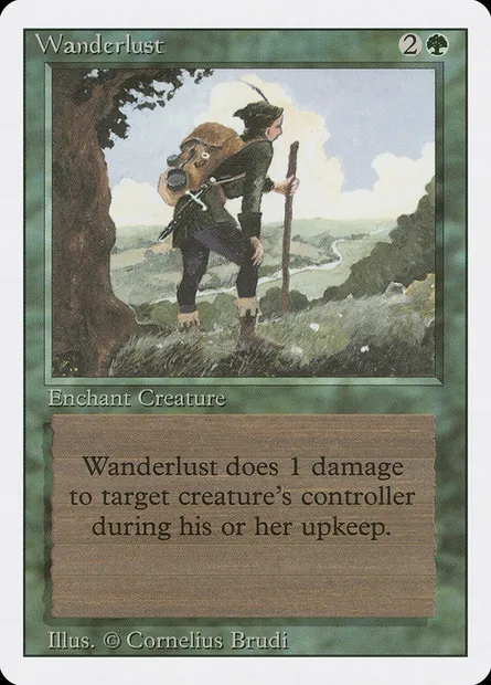 Wanderlust, Magic card 3ED 227 — Revised Edition set