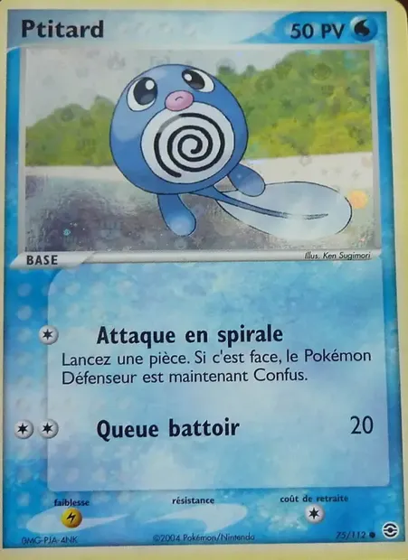 Ptitard, carte Pokémon RG 75 — extension EX Rouge Feu & Vert Feuille