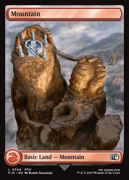 Mountain, Magic card FIN 304 — Final Fantasy set