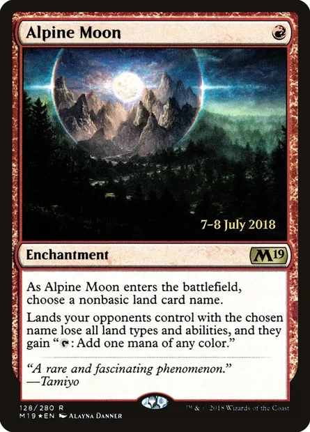 Alpine Moon, Magic card PM19 128s — Core Set 2019 Promos set