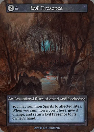 Evil Presence, carte Sorcery BET 278 — extension Beta