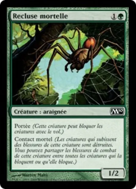 Recluse mortelle, carte Magic M10 175 — extension Magic 2010