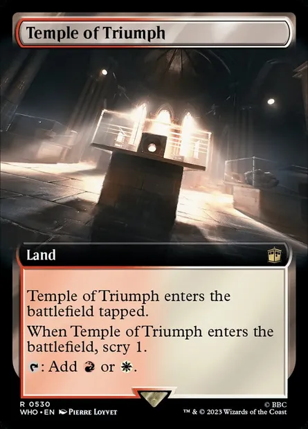 Temple du triomphe, carte Magic WHO 530 — extension Doctor Who