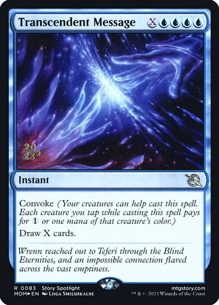 Transcendent Message, Magic card PMOM 83s — March of the Machine Promos set