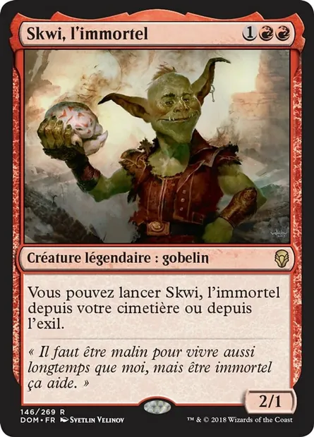 Skwi, l'immortel, carte Magic DOM 146 — extension Dominaria