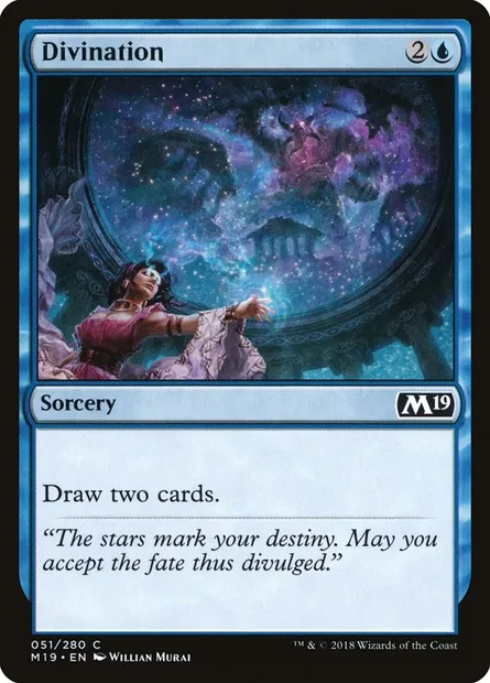 Divination, Magic card M19 51 — Core Set 2019 set