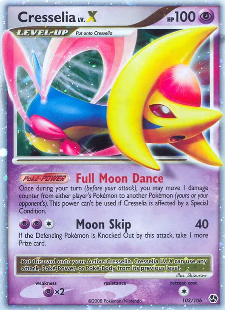 Cresselia, Pokémon card GE 103 — Great Encounters set