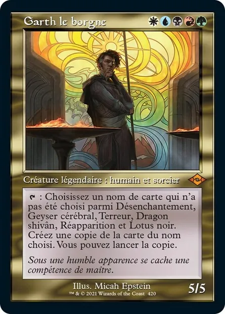 Garth le borgne, carte Magic MH2 420 — extension Horizons du Modern 2
