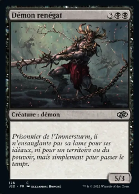Démon renégat, carte Magic J22 126 — extension Jumpstart 2022