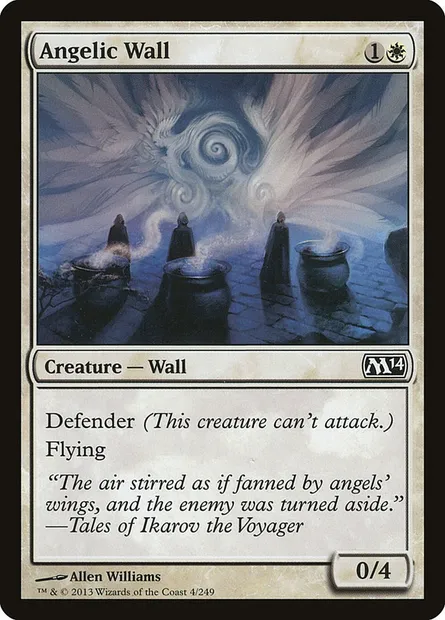 Angelic Wall, Magic card M14 4 — Magic 2014 set