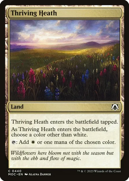 Thriving Heath, Magic card MOC 440 — March of the Machine Commander set