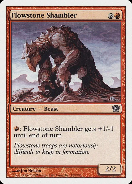 Flowstone Shambler, Magic card 9ED 185 — Ninth Edition set
