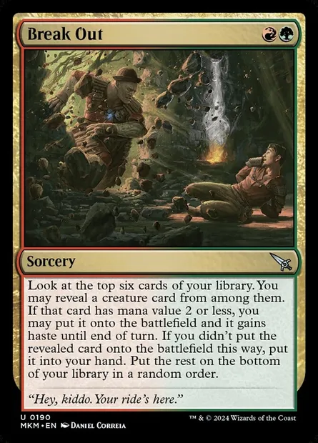 Break Out, Magic card MKM 190† — Murders at Karlov Manor set