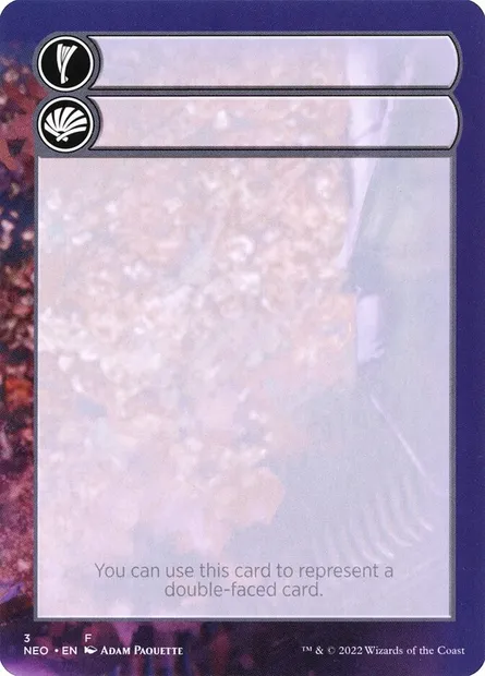 Double-Faced Substitute Card, Magic card SNEO 3 — Kamigawa: Neon Dynasty Substitute Cards set