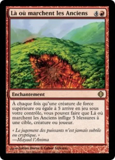 Là où marchent les Anciens, carte Magic ALA 122 — extension Les éclats d'Alara