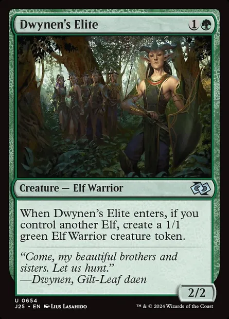 Dwynen's Elite, Magic card J25 654 — Foundations Jumpstart set
