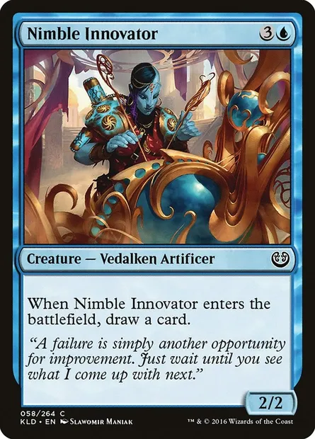 Nimble Innovator, Magic card KLD 58 — Kaladesh set