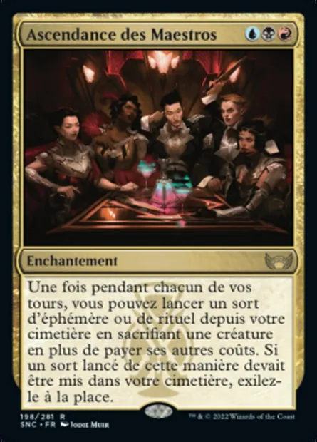 Ascendance des Maestros, carte Magic SNC 198 — extension Les rues de la Nouvelle-Capenna