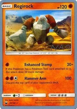 Regirock, carte Pokémon WCD18 080 — extension World Championship Decks 2018