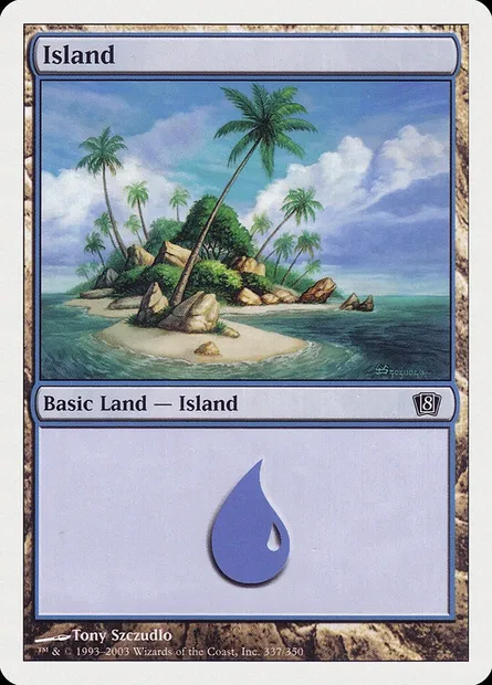 Île, carte Magic 8ED 337 — extension Huitième Edition