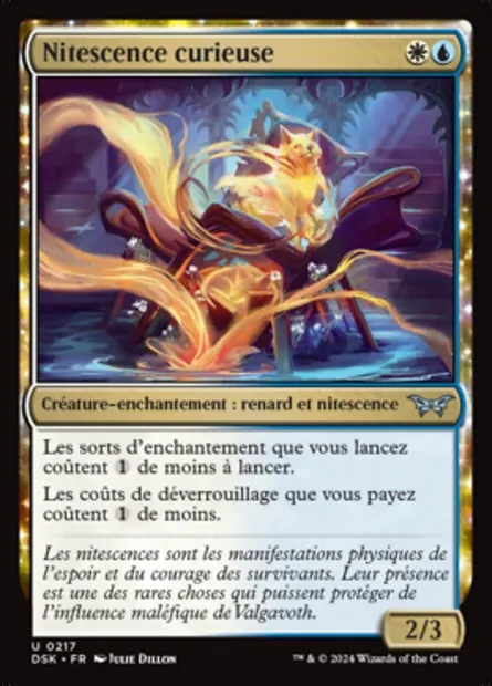 Nitescence curieuse, carte Magic DSK 217 — extension Duskmourn: House of Horror
