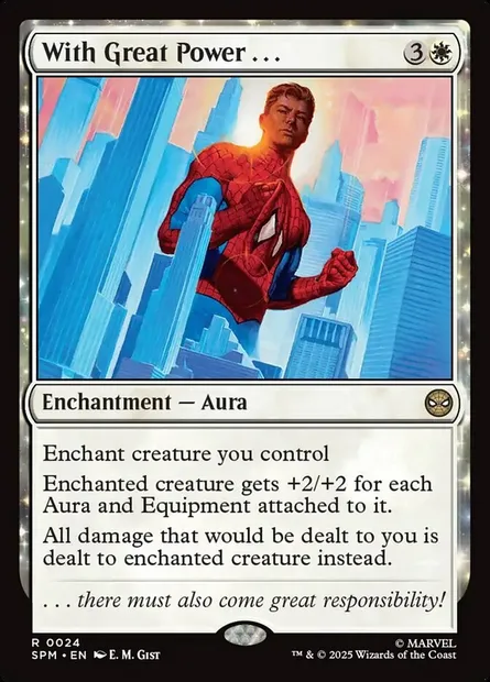 With Great Power . . ., Magic card SPM 24 — Marvel's Spider-Man set