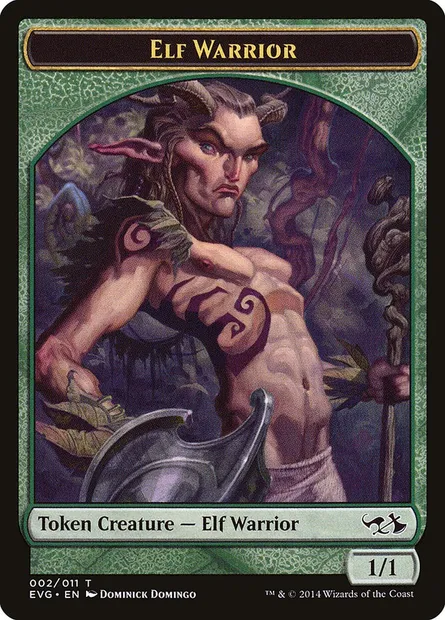 Elf Warrior, carte Magic TEVG 2 — extension Duel Decks Anthology: Elves vs. Goblins Tokens