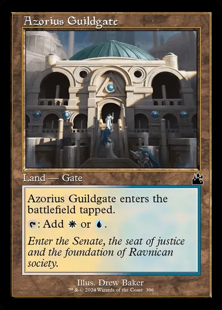 Azorius Guildgate, Magic card RVR 396 — Ravnica Remastered set