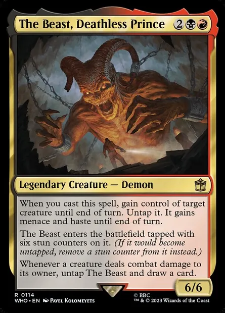 The Beast, Deathless Prince, Magic card WHO 114 — Doctor Who set