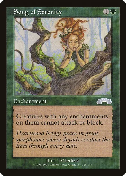 Song of Serenity, Magic card EXO 125 — Exodus set
