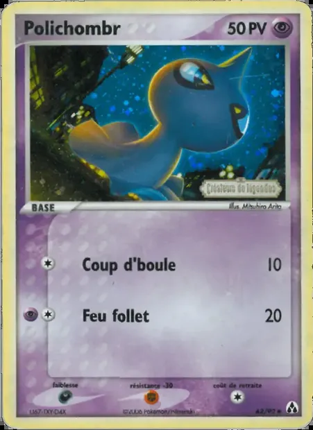 Polichombr, carte Pokémon LM 63 — extension EX Créateurs de légendes