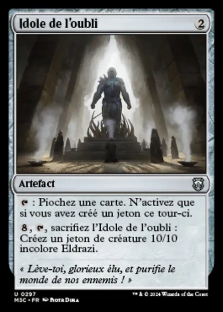 Idole de l'oubli, carte Magic M3C 297 — extension Modern Horizons 3 Commander