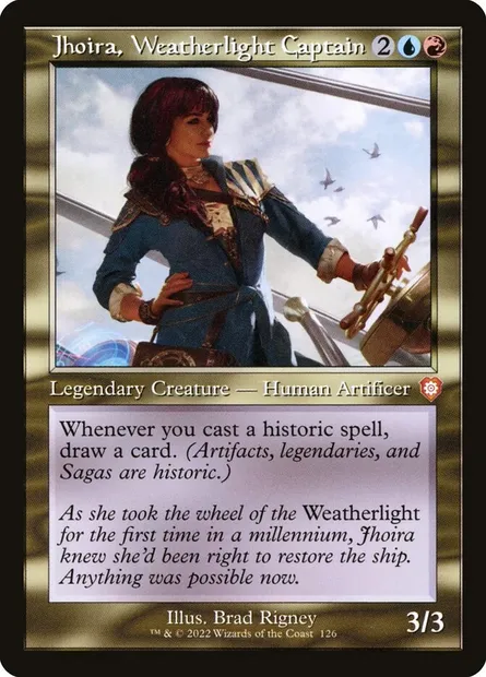 Jhoira, Weatherlight Captain, Magic card BRC 126 — The Brothers' War Commander set