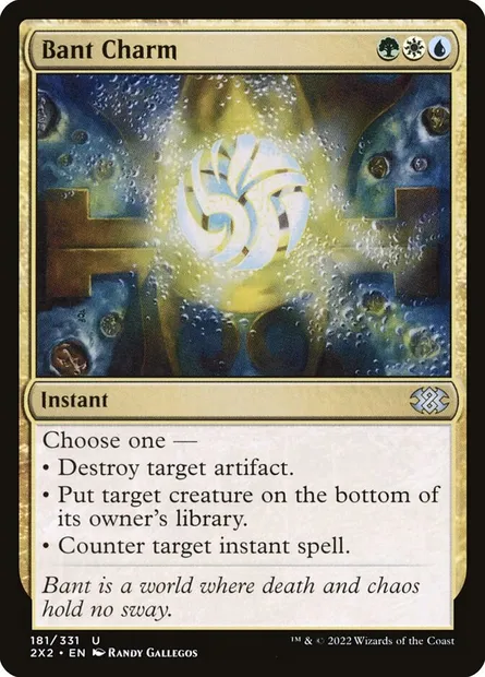 Bant Charm, Magic card 2X2 181 — Double Masters 2022 set