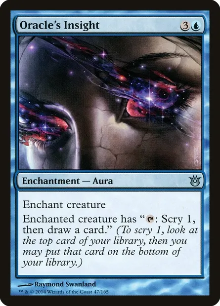 Oracle's Insight, Magic card BNG 47 — Born of the Gods set