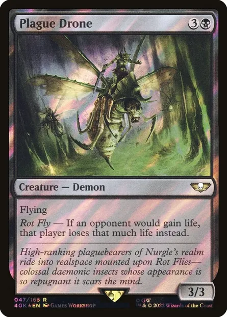 Plague Drone, Magic card 40K 47★ — Warhammer 40,000 Commander set