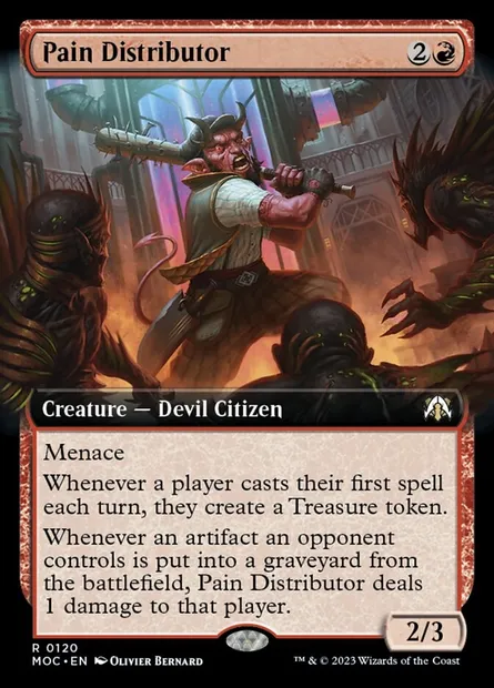 Pain Distributor, Magic card MOC 120 — March of the Machine Commander set