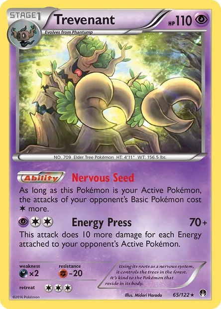 Trevenant, Pokémon card BKP 65 — BREAKpoint set