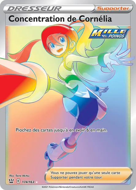 Concentration de Cornélia, carte Pokémon BST 174 — extension Styles de combat