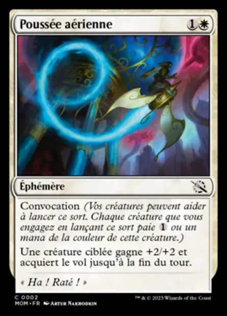 Poussée aérienne, carte Magic MOM 2 — extension L'invasion des machines