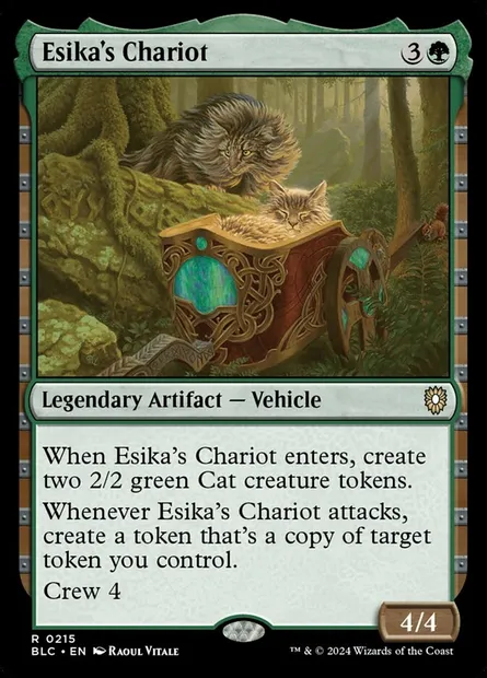 Esika's Chariot, Magic card BLC 215 — Bloomburrow Commander set