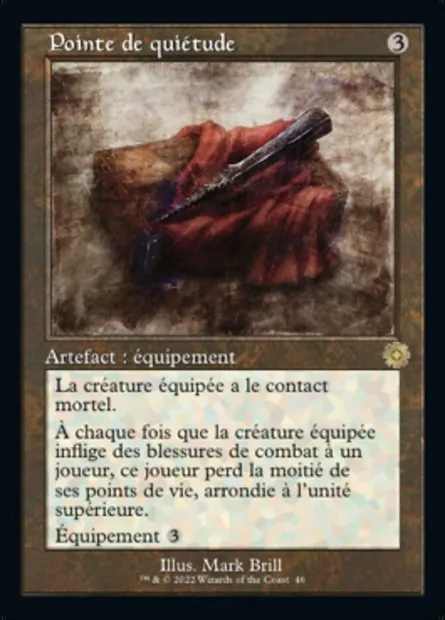 Pointe de quiétude, carte Magic BRR 46 — extension The Brothers' War Retro Artifacts