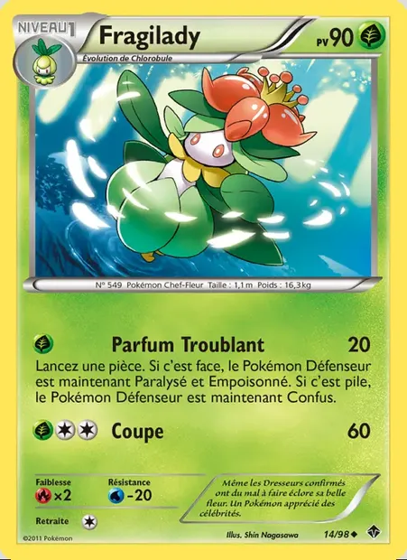 Fragilady, carte Pokémon EPO 14 — extension Pouvoirs Émergents