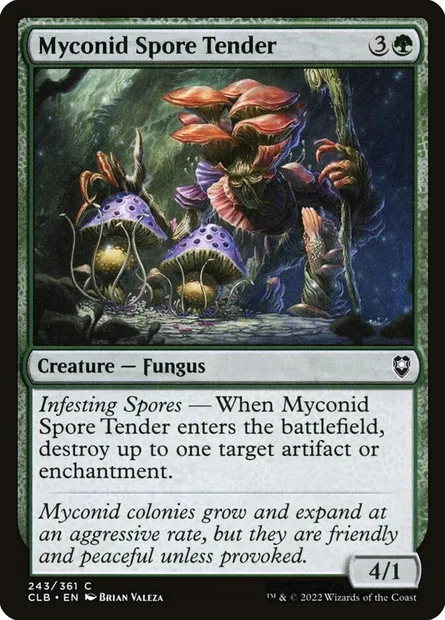 Myconid Spore Tender, Magic card CLB 243 — Commander Legends: Battle for Baldur's Gate set