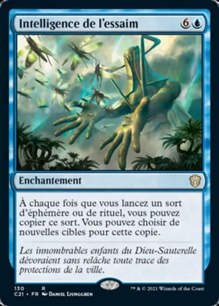 Intelligence de l'essaim, carte Magic C21 130 — extension Commander 2021