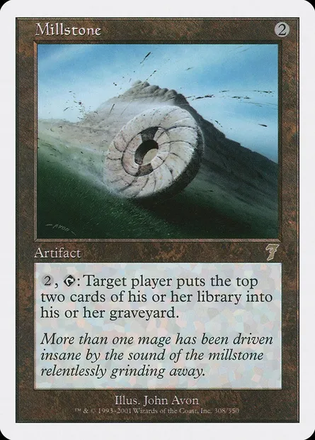 Millstone, Magic card 7ED 308 — Seventh Edition set