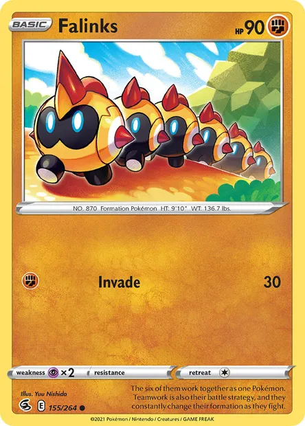 Falinks, Pokémon card FST 155 — Fusion Strike set
